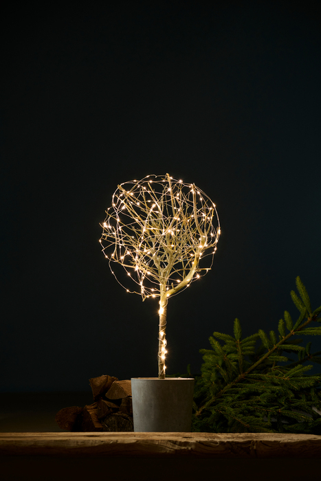 Lysslynge wire 150 Micro-LED varm hvit 14,9 meter